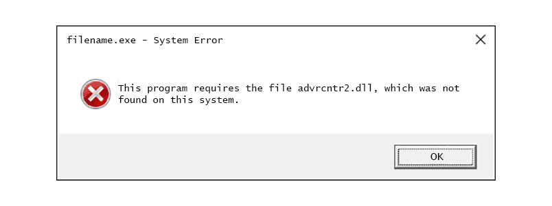 Comment réparer Advrcntr2.dll est des erreurs manquantes (Nero)